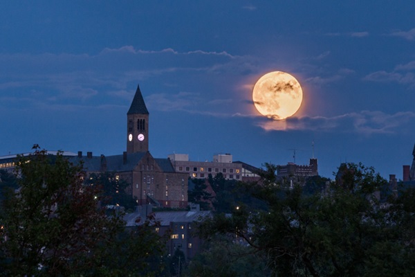 Full Moon over Cornell University