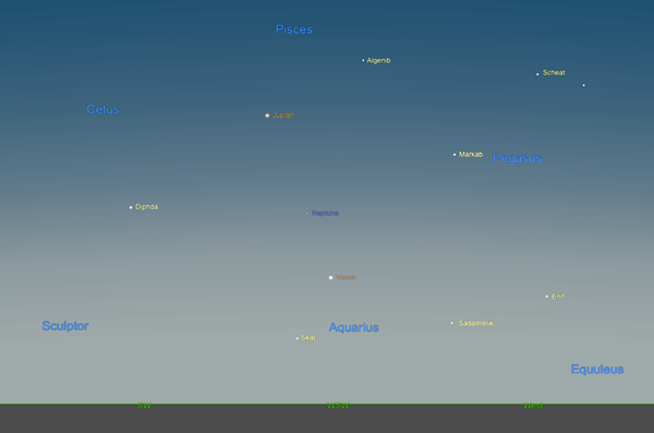 The sky 40 minutes after sunset on Feb. 7, 2023, looking west