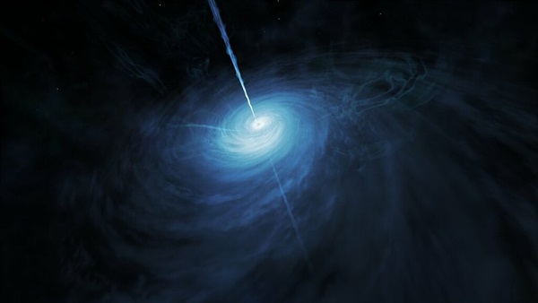 Artist's concept of black hole and accretion disk