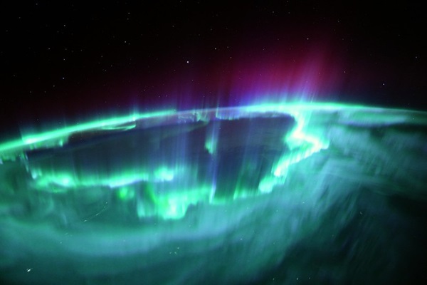 Aurora above North America, November 4, 2021