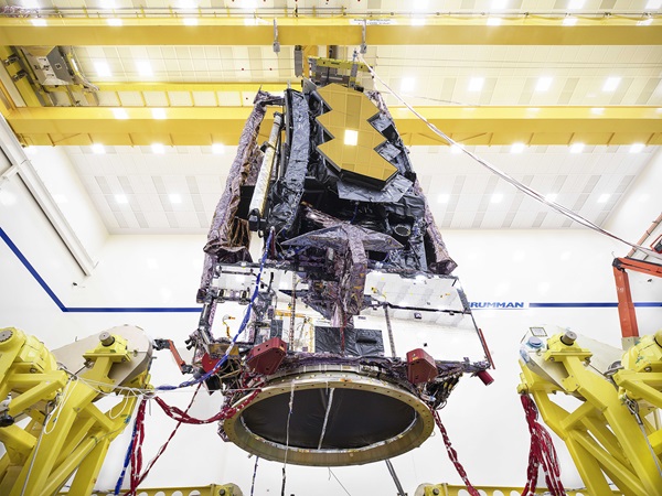 When fully folded up for launch, JWST was almost unrecognizable from its final form.