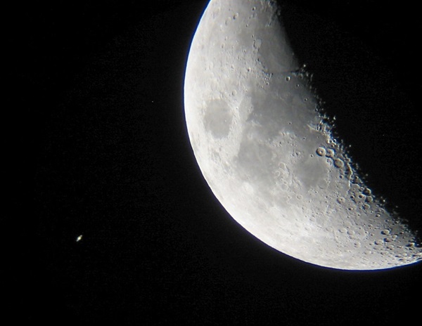 The Moon and Saturn