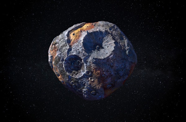 Artist's rendition of an asteroid