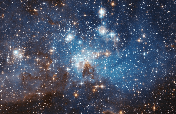 HST image of a star-forming region in the Large Magellanic Cloud