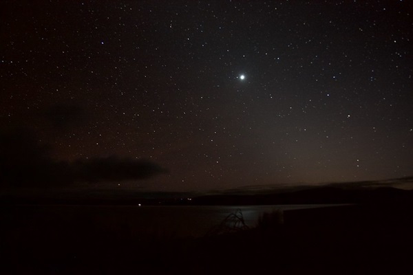 Venus over Lake Pukaki