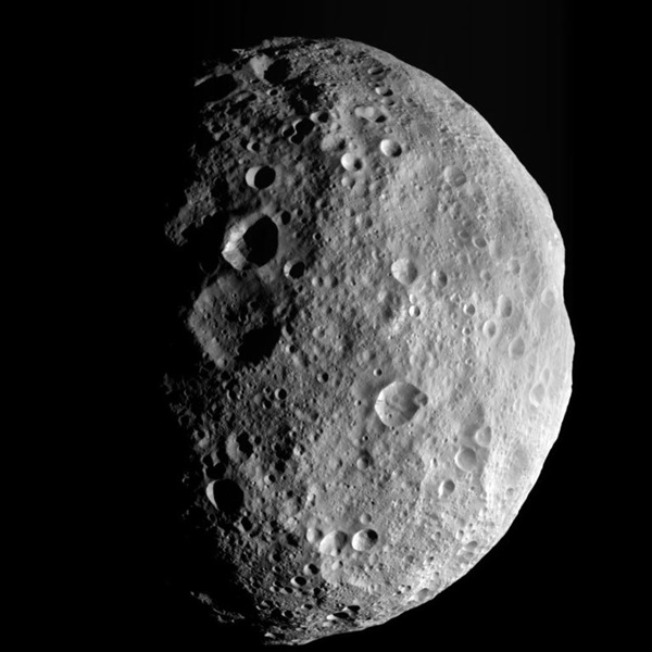Asteroid Vesta, imaged by Dawn spacecraft