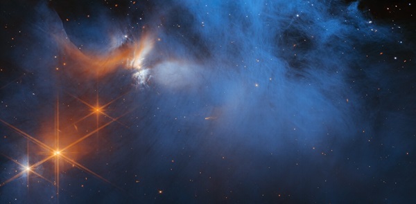 JWST infrared image of Chameleon I star-forming cloud
