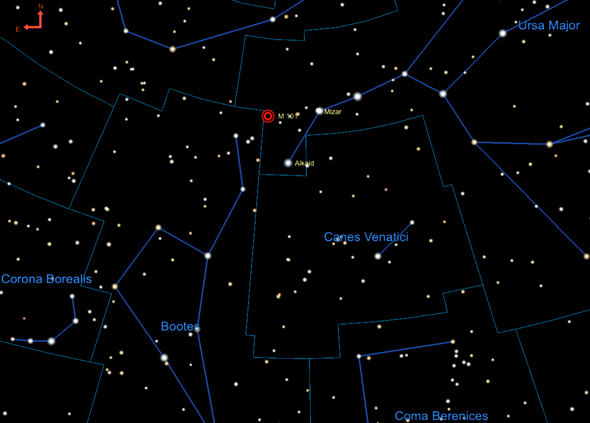 Finder Chart for M101