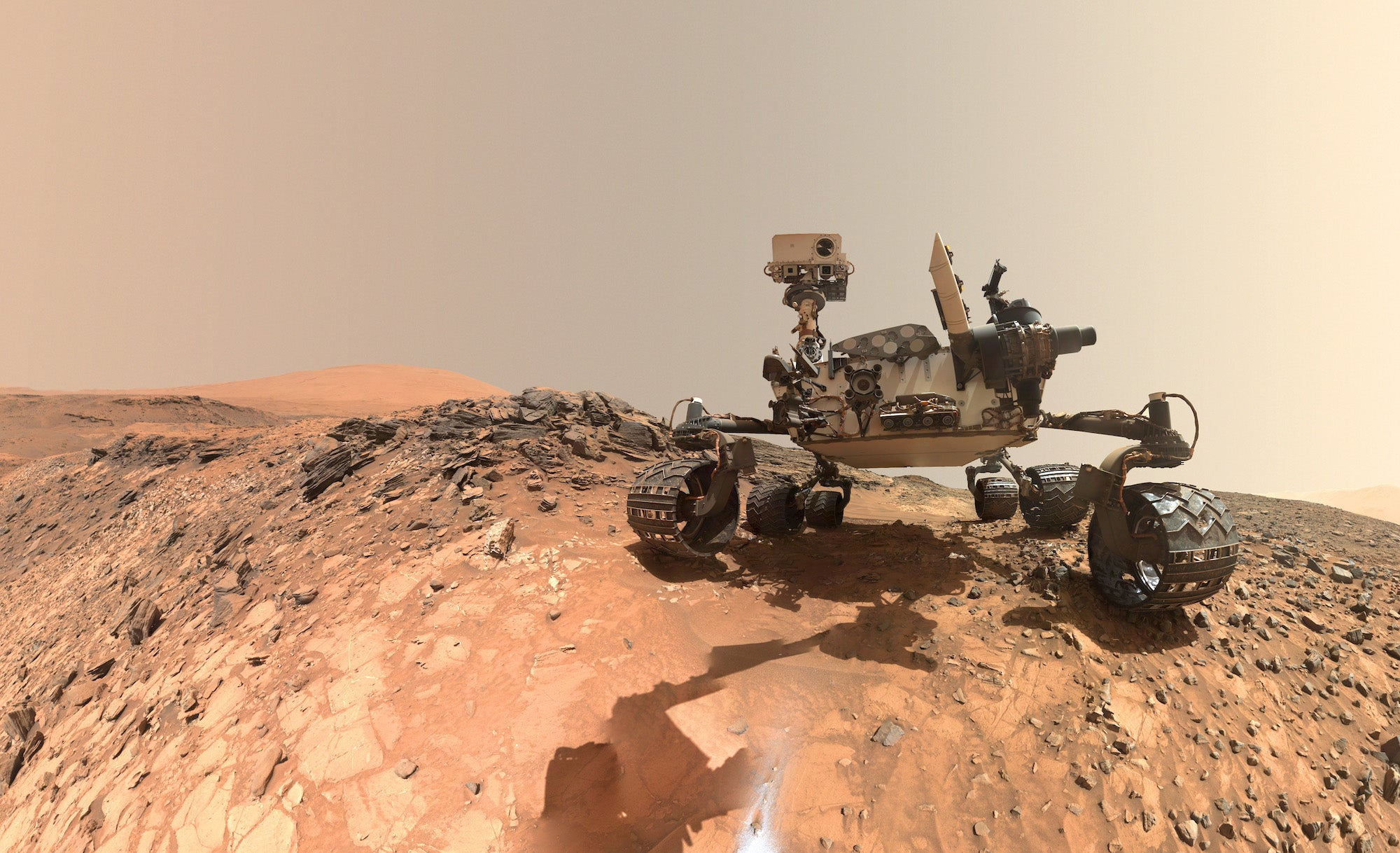 Curiosity selfie on Mars