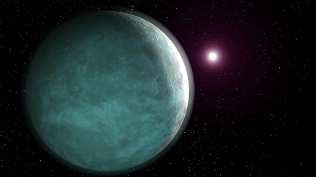 Artist's impression of a Neptune-like exoplanet
