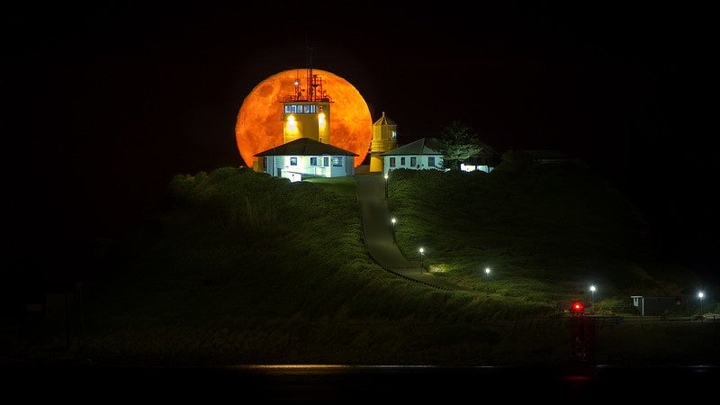 Super Moon rising over New South Wales