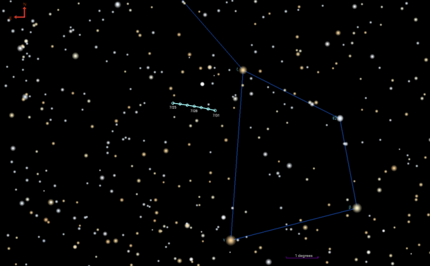 Finder chart for Comet Pons-Brooks in July 2023