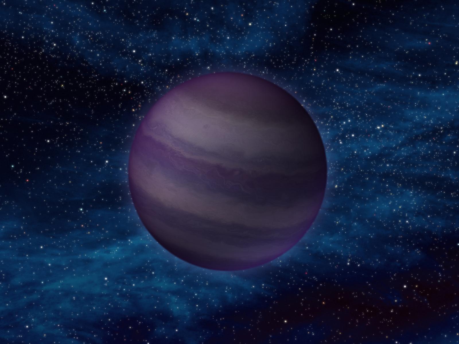 Artist's concept of a cool brown dwarf