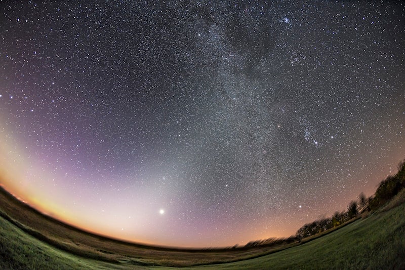 Zodiacal light and the Milky Way