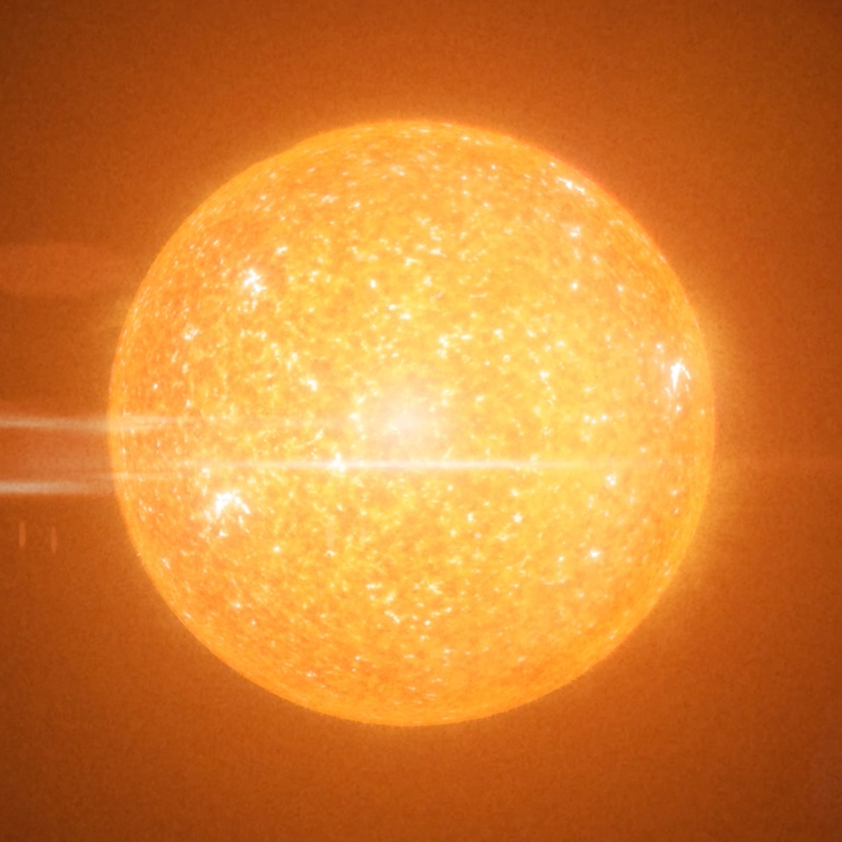 Artist's concept of a red giant star.