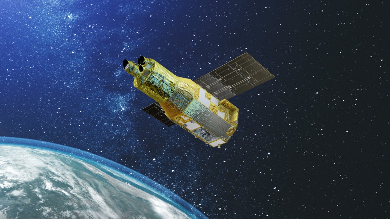 XRISM in space, artist's concept