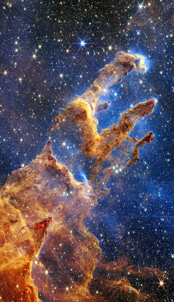 JWST image of the Pillars of Creation