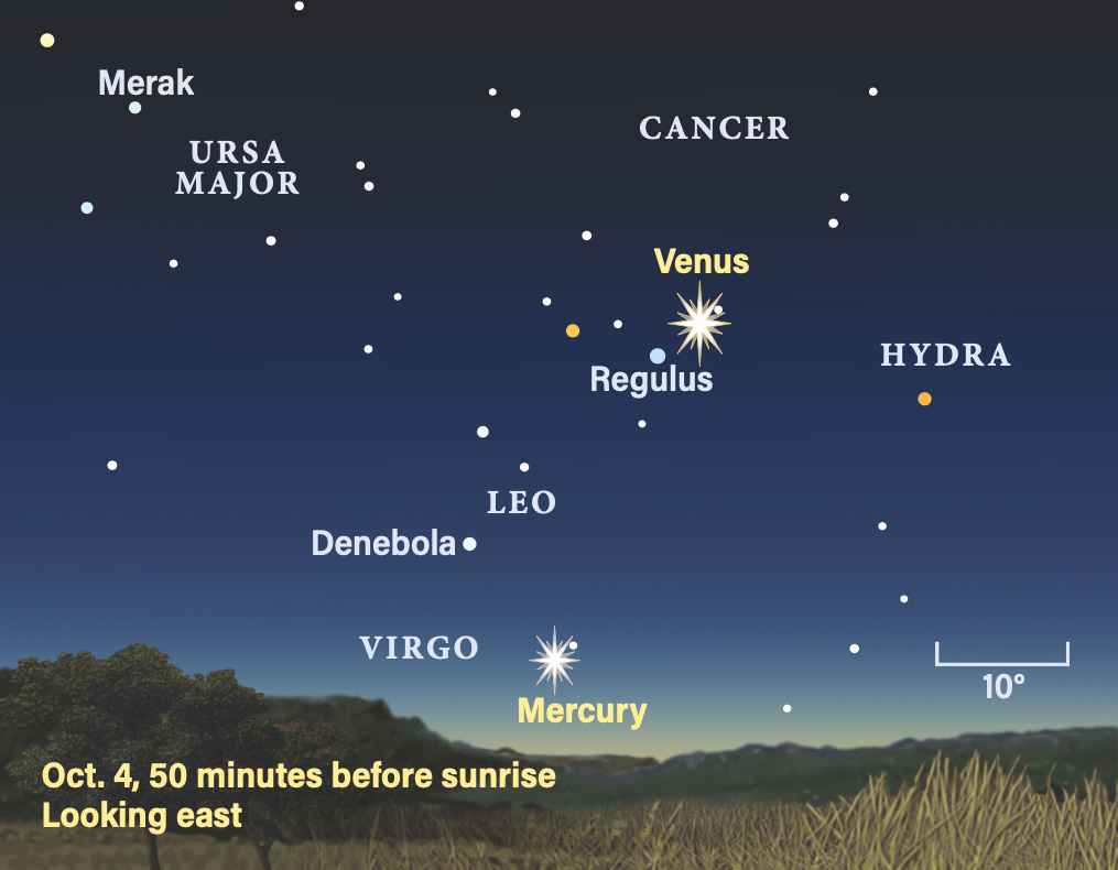 Oct. 4, 2023, 50 minutes before sunrise, looking east