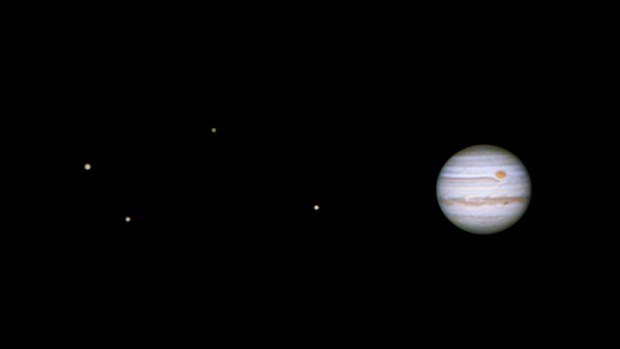Jupiter and its Galilean moons