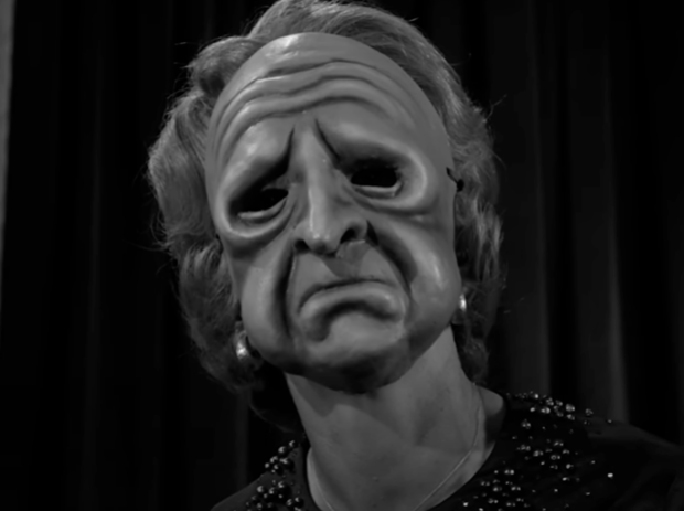 Screenshot from the Twilight Zone episode The Masks