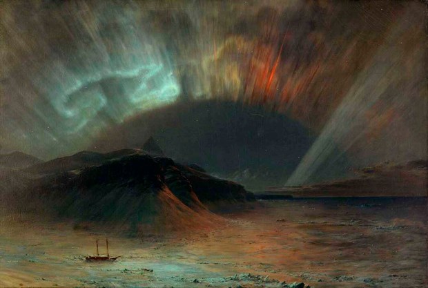 Frederic Church’s painting of an aurora is reminiscent of the descriptions of an auroral show noted after the Battle of Fredericksburg in Virginia in 1862.