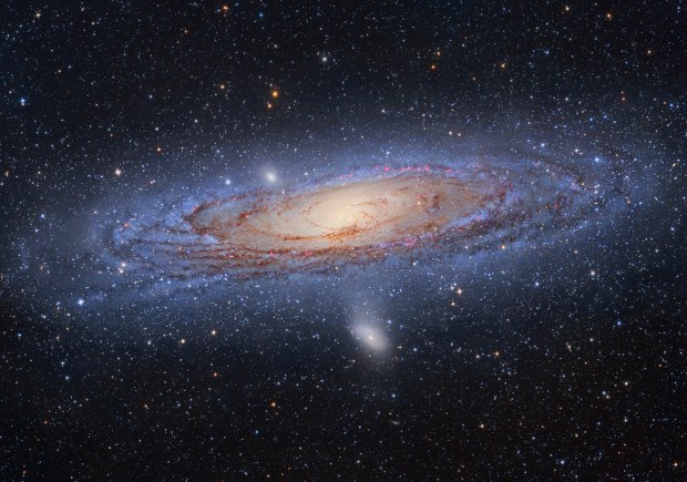 The Andromeda Galaxy, a key object in the discovery of the nature of the universe. Credit: Tony Hallas