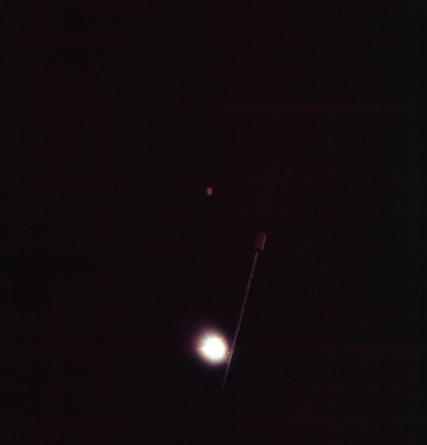 The total solar eclipse of November 1966 as seen by the Gemini 12 astronauts while in space.