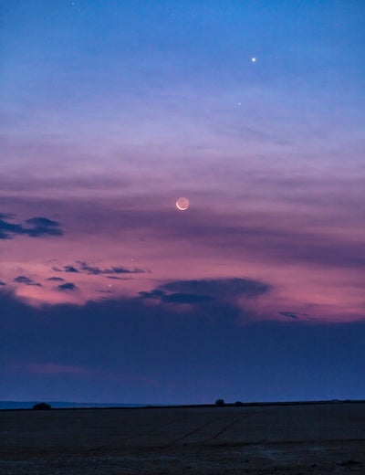 Venus, Mars, Mercury, and the Moon