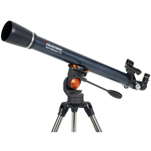 One of our picks for the best telescopes for kids is the Celestron AstroMaster 70AZ.