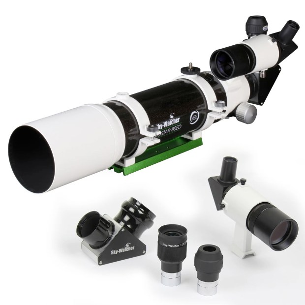 The Sky-Watcher EvoStar 80 APO Doublet Refractor is one of our picks for best telescopes under $1000.