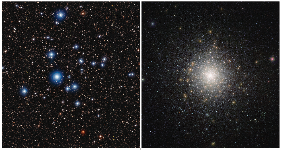 open and globular star clusters