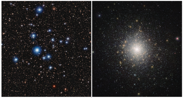 open and globular star clusters