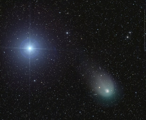 Comet 12P/Pons-Brooks is seen Dec. 4, 2023. It's nicknamed the "Devil Comet" and is no danger to Earth.