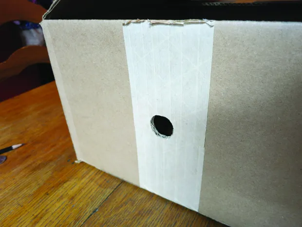 Step 4: Note that the hole doesn’t have to be perfect — or even round!
