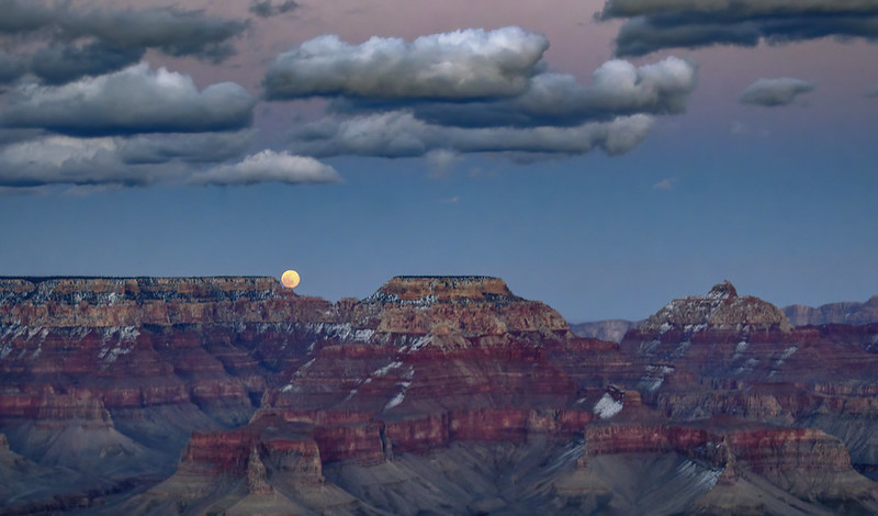 Full Moon over the Grand Canyon