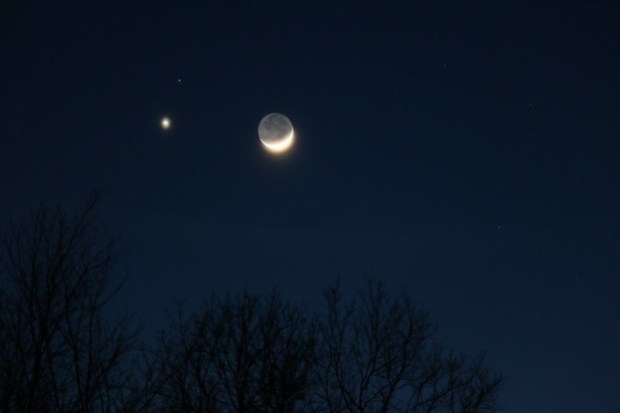The Moon, Venus, and Mars