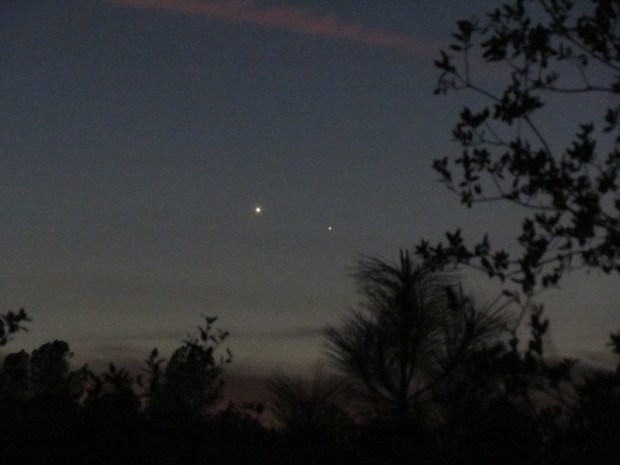 Venus and Mercury in the sky