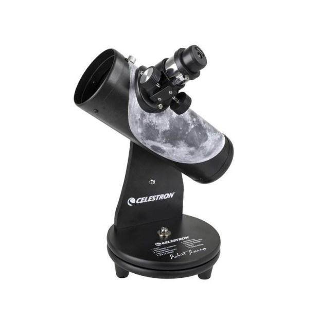 A Celestron Firstscope, one of the best telescopes for beginners.