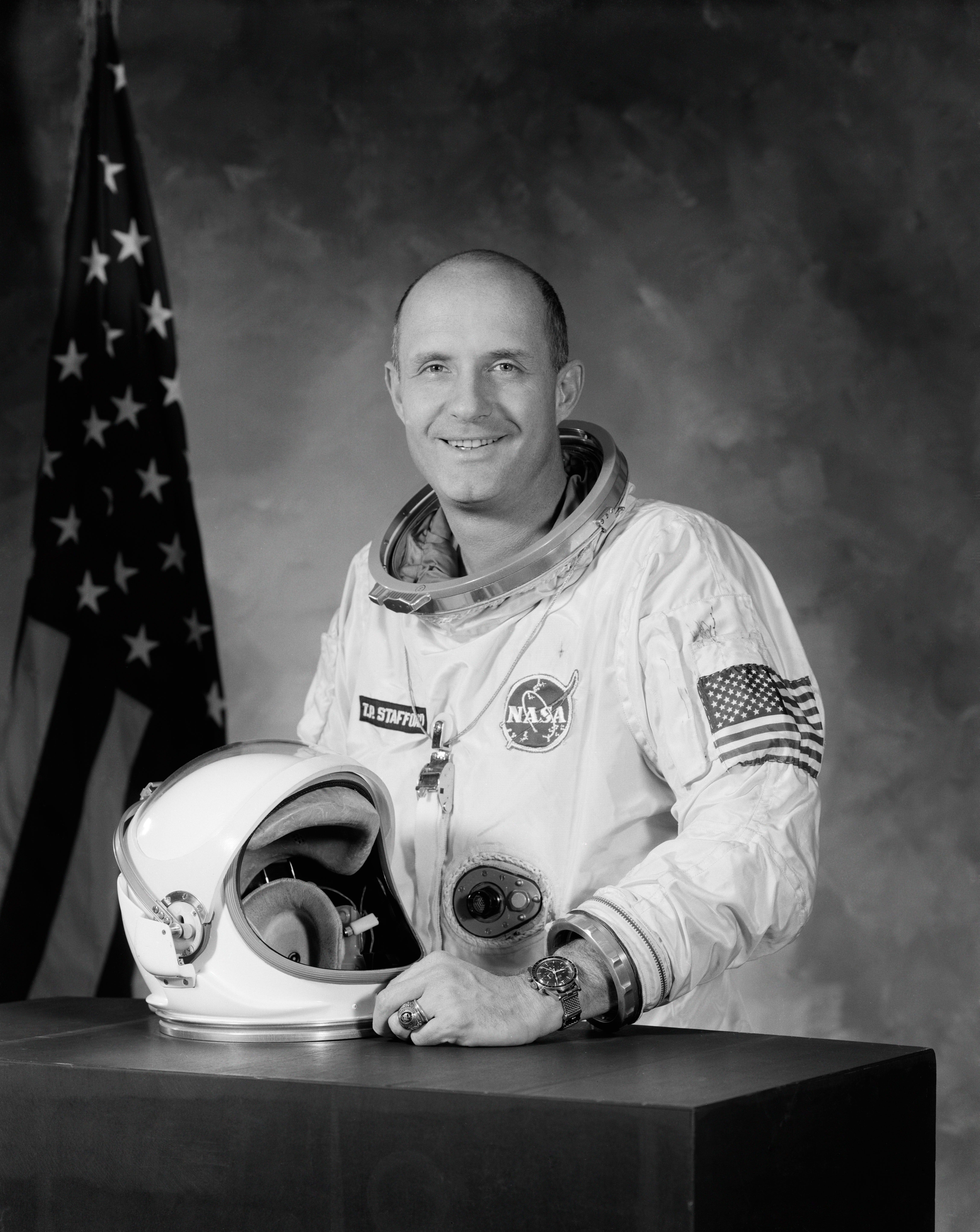 Thomas Stafford's 1966 NASA portrait. Credit NASA