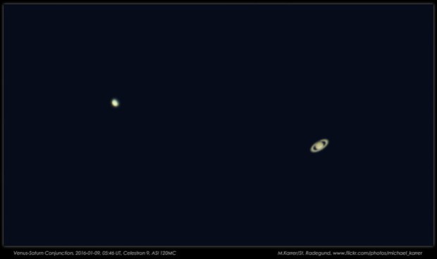 Venus and Saturn conjunction