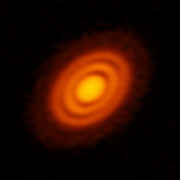 Circumstellar disk around a young star