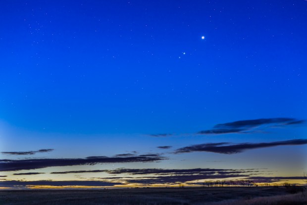 Four planets in the morning sky on Oct. 20, 2015