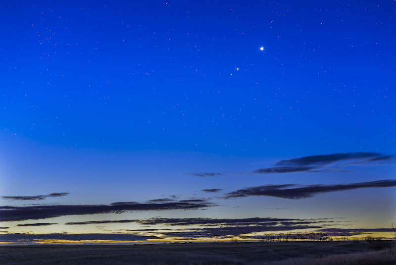Four planets in the morning sky on Oct. 20, 2015