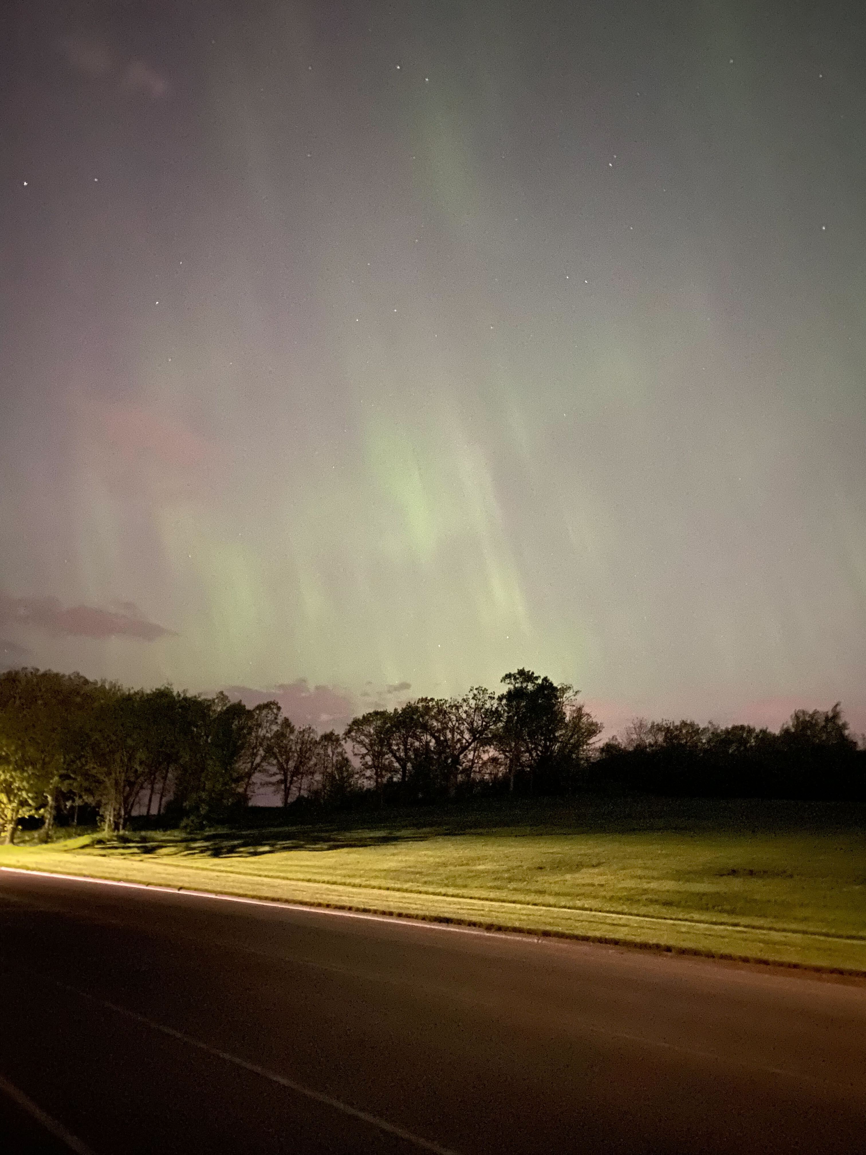Northern lights, seen from Wisconsin.